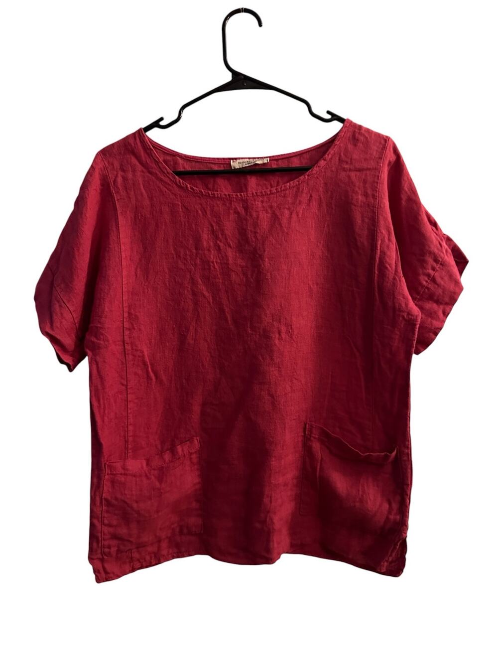 Francesca Bettini Magenta Short Sleeve Blouse Women Sz S